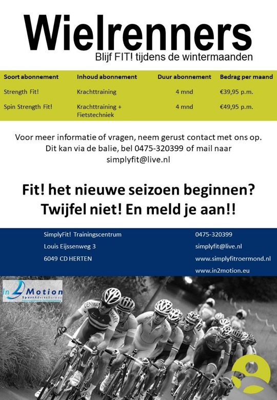 fit wielrenners