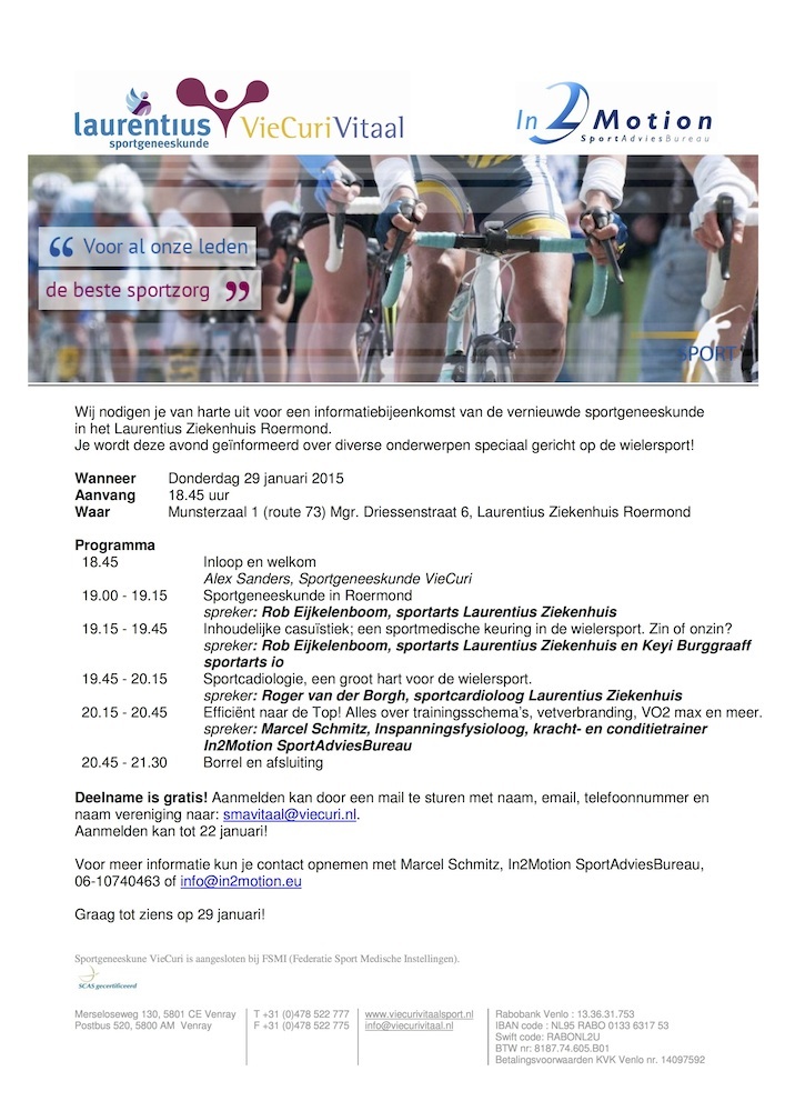 Uitnodiging infoavond regio Roermond